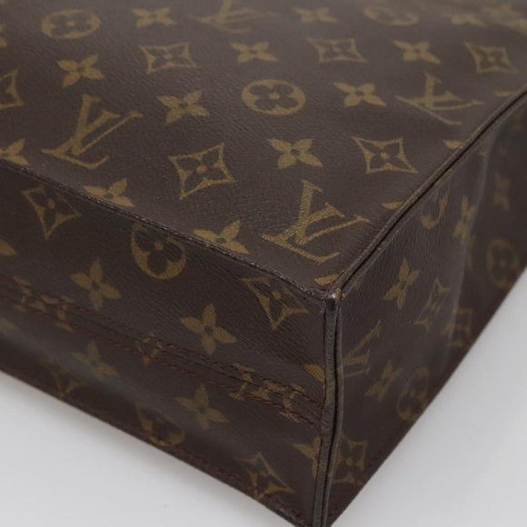 LOUIS VUITTON Monogram Sac Plat Hand Bag M51140 LV Auth 139183