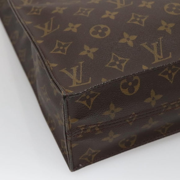 LOUIS VUITTON Monogram Sac Plat Hand Bag M51140 LV Auth 139183