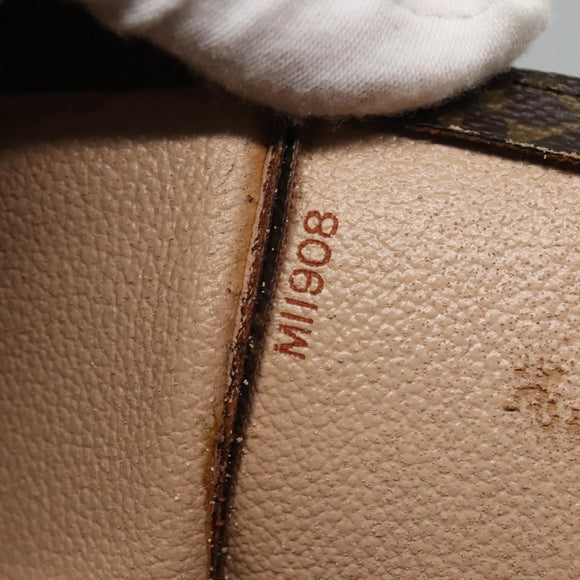 LOUIS VUITTON Monogram Sac Plat Hand Bag M51140 LV Auth 139183