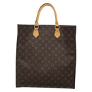 LOUIS VUITTON Monogram Sac Plat Hand Bag M51140 LV Auth 139183-2