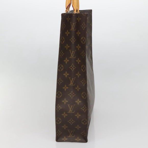LOUIS VUITTON Monogram Sac Plat Hand Bag M51140 LV Auth 139183