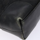 GUCCI GG Canvas Shoulder Bag Black Gold 33900 Auth 139189-11