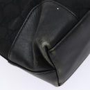 GUCCI GG Canvas Shoulder Bag Black Gold 33900 Auth 139189A-17