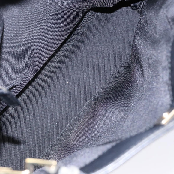 GUCCI GG Canvas Shoulder Bag Black Gold 33900 Auth 139189