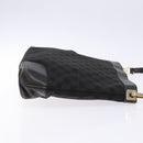 GUCCI GG Canvas Shoulder Bag Black Gold 33900 Auth 139189-4