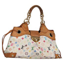 LOUIS VUITTON Monogram Multicolor Ursula Tote Bag White M40123 LV Auth 139197-1