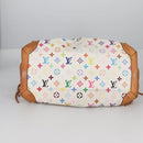 LOUIS VUITTON Monogram Multicolor Ursula Tote Bag White M40123 LV Auth 139197-6