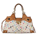 LOUIS VUITTON Monogram Multicolor Ursula Tote Bag White M40123 LV Auth 139197-13