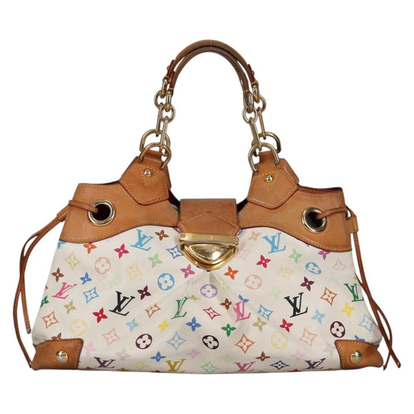 LOUIS VUITTON Monogram Multicolor Ursula Tote Bag White M40123 LV Auth 139197