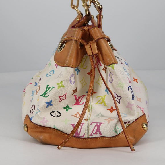 LOUIS VUITTON Monogram Multicolor Ursula Tote Bag White M40123 LV Auth 139197