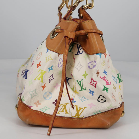 LOUIS VUITTON Monogram Multicolor Ursula Tote Bag White M40123 LV Auth 139197