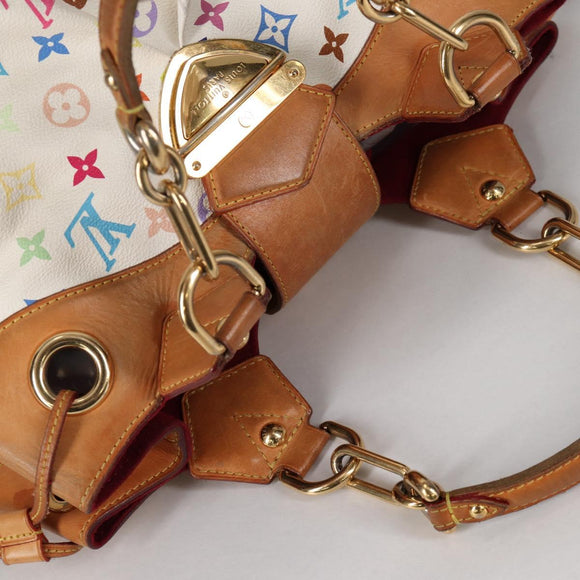 LOUIS VUITTON Monogram Multicolor Ursula Tote Bag White M40123 LV Auth 139197