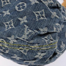 LOUIS VUITTON Monogram Denim Preity Hand Bag Blue M95020 LV Auth 139198-9