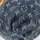LOUIS VUITTON Monogram Denim Preity Hand Bag Blue M95020 LV Auth 139198-16