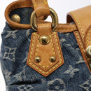LOUIS VUITTON Monogram Denim Preity Hand Bag Blue M95020 LV Auth 139198-10