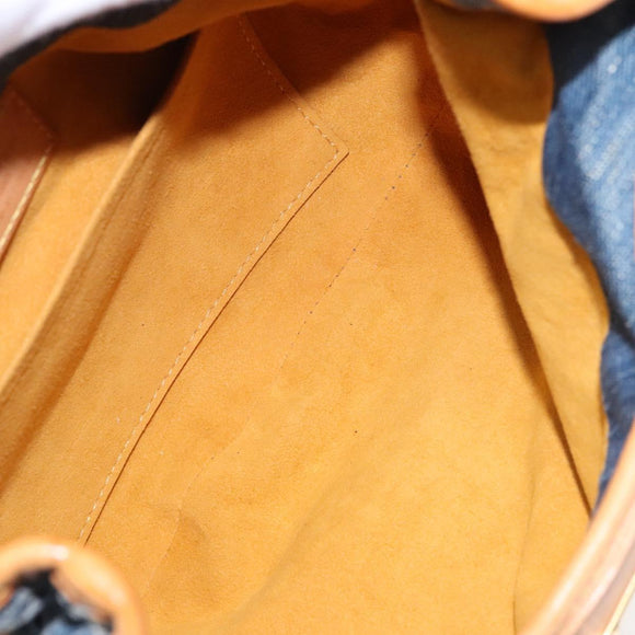 LOUIS VUITTON Monogram Denim Preity Hand Bag Blue M95020 LV Auth 139198