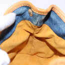 LOUIS VUITTON Monogram Denim Preity Hand Bag Blue M95020 LV Auth 139198-20