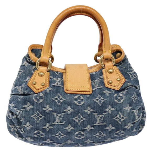 LOUIS VUITTON Monogram Denim Preity Hand Bag Blue M95020 LV Auth 139198