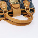 LOUIS VUITTON Monogram Denim Preity Hand Bag Blue M95020 LV Auth 139198-7