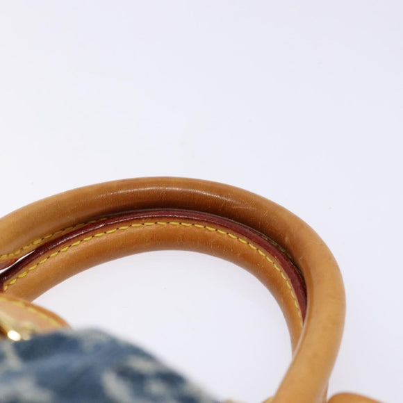 LOUIS VUITTON Monogram Denim Preity Hand Bag Blue M95020 LV Auth 139198