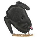 LOUIS VUITTON Monogram Reverse Dog Face Pochette Bag Gray M53171 LV Auth 139199M-1