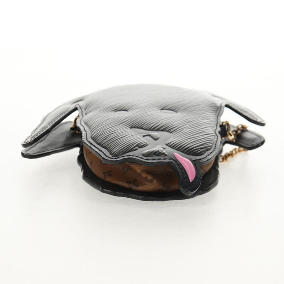 LOUIS VUITTON Monogram Reverse Dog Face Pochette Bag Gray M53171 LV Auth 139199SM
