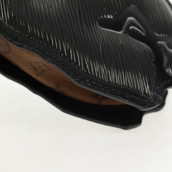 LOUIS VUITTON Monogram Reverse Dog Face Pochette Bag Gray M53171 LV Auth 139199M