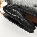 LOUIS VUITTON Monogram Reverse Dog Face Pochette Bag Gray M53171 LV Auth 139199M-22