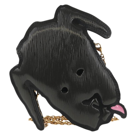 LOUIS VUITTON Monogram Reverse Dog Face Pochette Bag Gray M53171 LV Auth 139199M