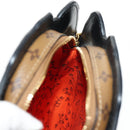 LOUIS VUITTON Monogram Reverse Dog Face Pochette Bag Gray M53171 LV Auth 139199M-24