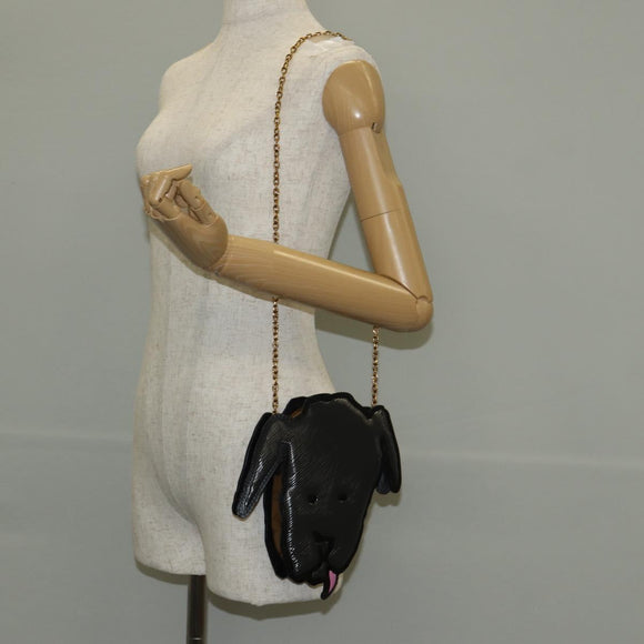 LOUIS VUITTON Monogram Reverse Dog Face Pochette Bag Gray M53171 LV Auth 139199M