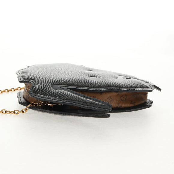 LOUIS VUITTON Monogram Reverse Dog Face Pochette Bag Gray M53171 LV Auth 139199SM