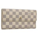 LOUIS VUITTON Damier Azur Portefeuille International Wallet N61732 Auth 139200-1