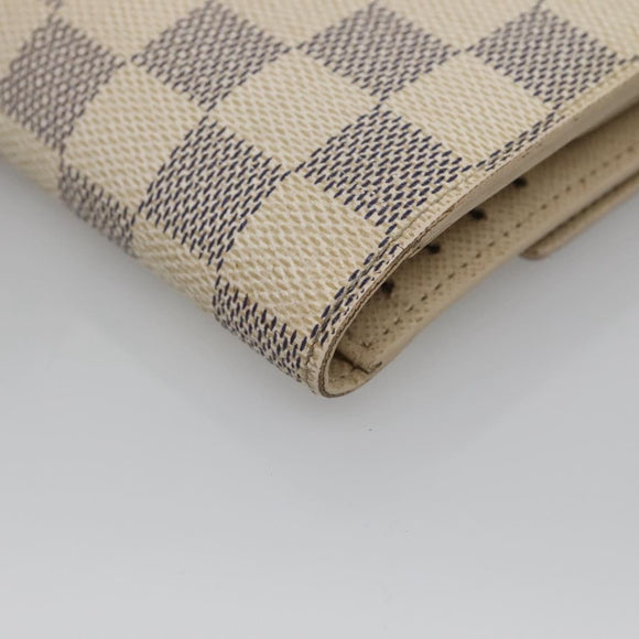 LOUIS VUITTON Damier Azur Portefeuille International Wallet N61732 Auth 139200