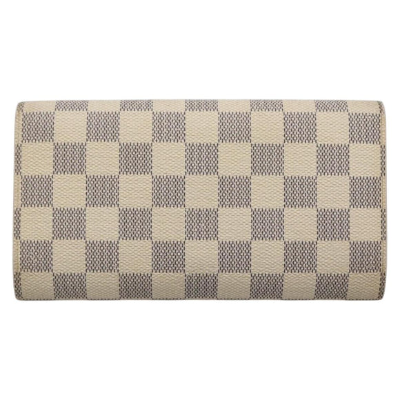 LOUIS VUITTON Damier Azur Portefeuille International Wallet N61732 Auth 139200