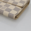 LOUIS VUITTON Damier Azur Portefeuille International Wallet N61732 Auth 139200-7