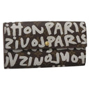 LOUIS VUITTON Monogram Graffiti Porte Monnaie Credit White M92189 LV Auth 139201-1