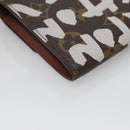 LOUIS VUITTON Monogram Graffiti Porte Monnaie Credit White M92189 LV Auth 139201-16