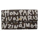 LOUIS VUITTON Monogram Graffiti Porte Monnaie Credit White M92189 LV Auth 139201-13