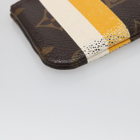 LOUIS VUITTON Monogram Groom Pochette Cles Coin Purse Jaune M60033 Auth 139206