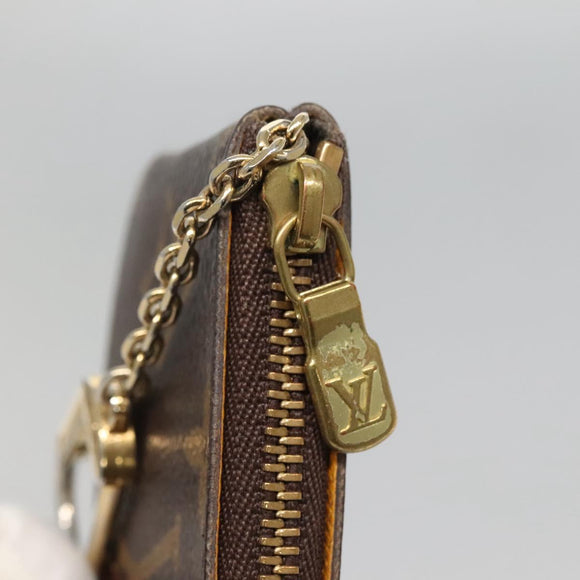 LOUIS VUITTON Monogram Groom Pochette Cles Coin Purse Jaune M60033 Auth 139206