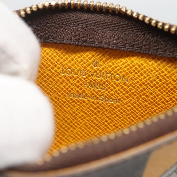 LOUIS VUITTON Monogram Groom Pochette Cles Coin Purse Jaune M60033 Auth 139206