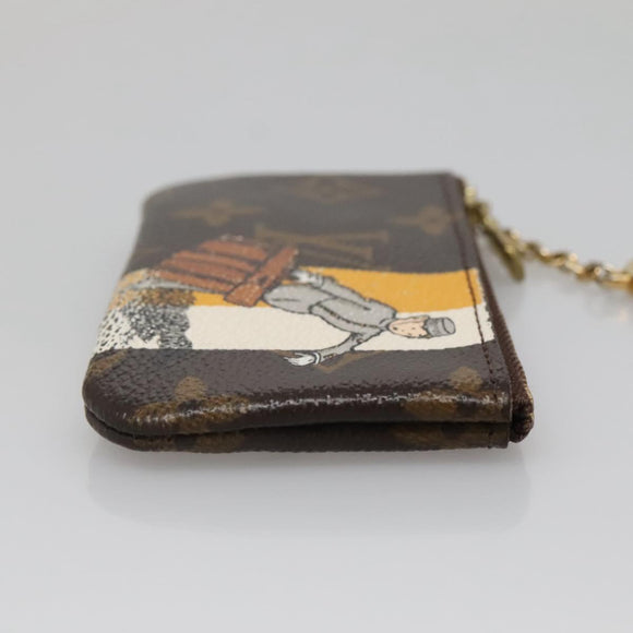LOUIS VUITTON Monogram Groom Pochette Cles Coin Purse Jaune M60033 Auth 139206