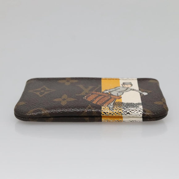 LOUIS VUITTON Monogram Groom Pochette Cles Coin Purse Jaune M60033 Auth 139206