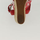 LOUIS VUITTON Monogram Escal Starboard Line Sandals Red LV Auth 139208-10
