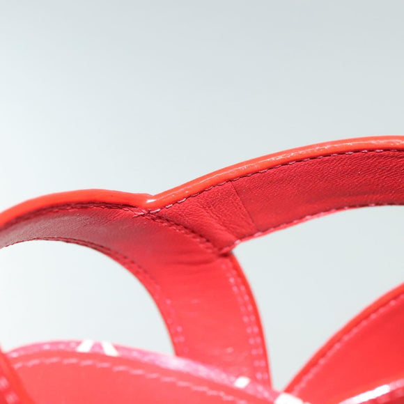 LOUIS VUITTON Monogram Escal Starboard Line Sandals Red LV Auth 139208