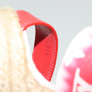 LOUIS VUITTON Monogram Escal Starboard Line Sandals Red LV Auth 139208-19