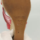 LOUIS VUITTON Monogram Escal Starboard Line Sandals Red LV Auth 139208-27