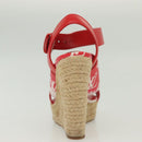 LOUIS VUITTON Monogram Escal Starboard Line Sandals Red LV Auth 139208-30