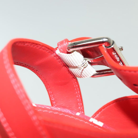 LOUIS VUITTON Monogram Escal Starboard Line Sandals Red LV Auth 139208